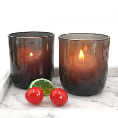 wholesale decorative glass candle holder 10oz candle jar for wedding