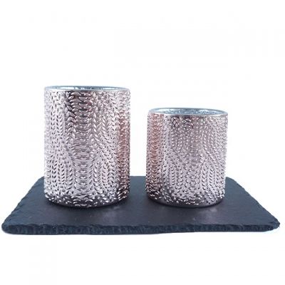 rose gold candle holder set
