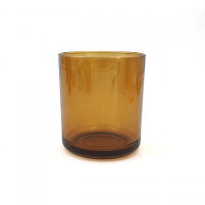 wholesale cheap 13oz amber color candle jars and wood lid UK