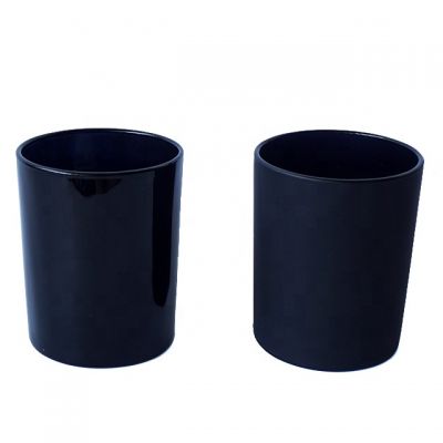  wholesale flat bottom candle jars glass round votive candle holders 8.5oz