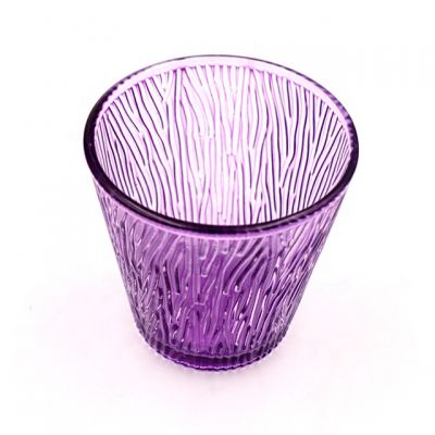 Wedding use glass candle container for table centerpiece