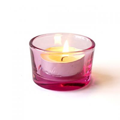30ml pink empty cheap small glass candle making holder