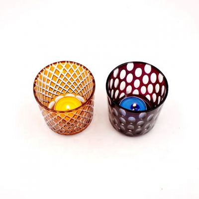 wholesale 8oz cylinder votive candle cup glass