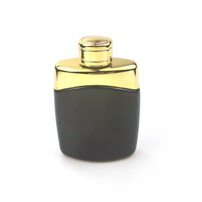 Square100ml black glass perfume bottle