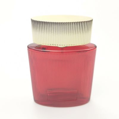 100ml Hot Sale Luxury Red Spray Coated Perfume Bottle 
