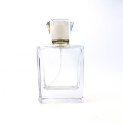100ML Custom design glass perfume bottle with spray various perfume glass bottles