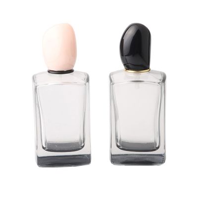 50ml Black transparent glass perfume bottle 