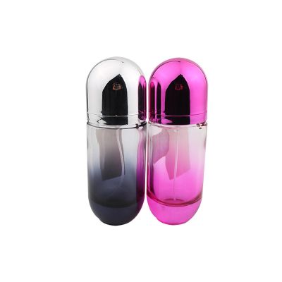 50ml round cap threaded glass bottle