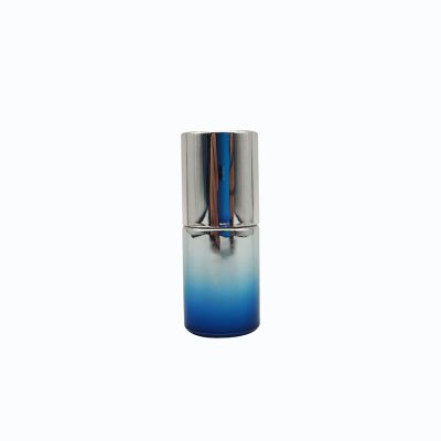 Widely Used Blue Gradient Decoration 15ml Portable Mini Package Nail Polish Bottle With Lid