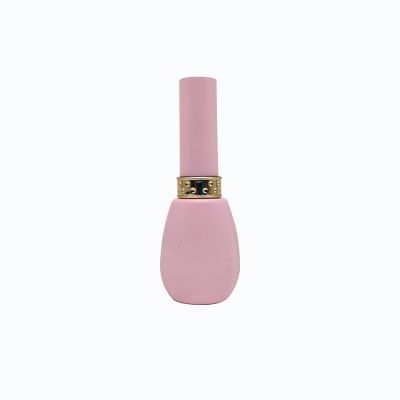 10ml Unique Empty Purple Pink Nail Polish Glass Bottle With Brush