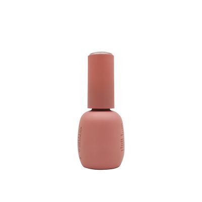 Wholesale 15ml Customized Round Empty Shape Nail Polish Bottle With Brush