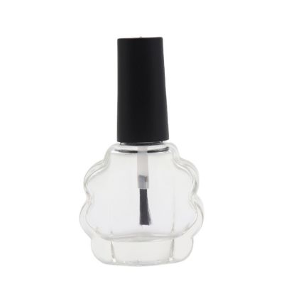 Special shape 10ml custom color nail polish glass bottles with brush caps