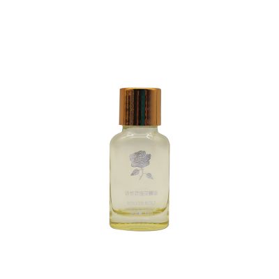 Custom Logo Wholesale 10ml Luxury Essential Oil E-packed Gold Screw Cap Glass Dropper Bottle