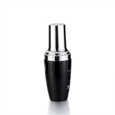 Hot sale 0.5 1 1.7 fl oz 20 ml small dark eye cream glass packaging serum bottle with pump