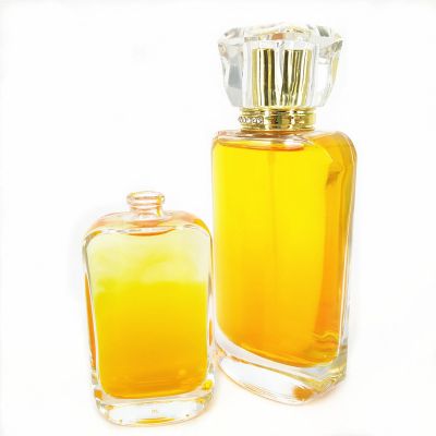 30ml100ml glass spray bottle square transparent delicate empty perfume bottle