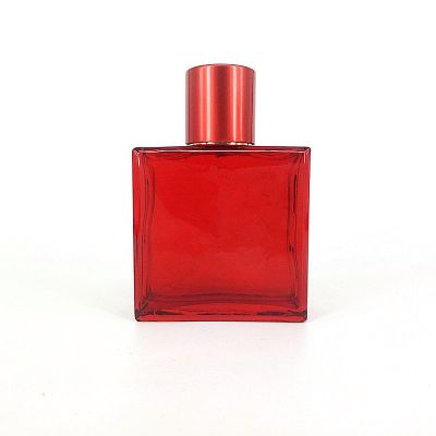Empty 50ML 100ml square spray glass perfume bottle
