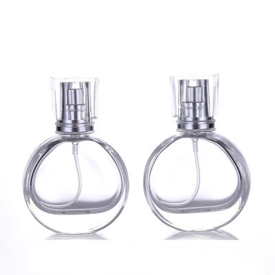 New 25ML glass empty bottle Round transparent perfume bottle