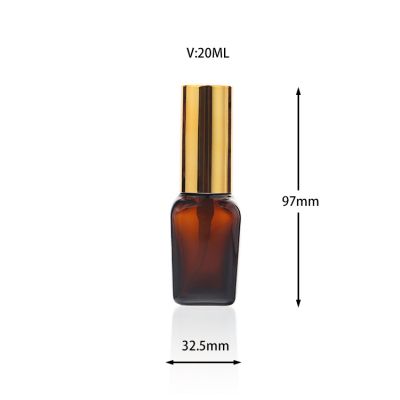 20ml Amber Glass Dropper Bottles for Perfume, Oil Packing