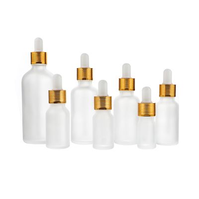 Hot sale 5ml 10ml 15ml 20ml 30ml 50ml 100ml matte frosted black essential oil glass bottle with dropper cap 