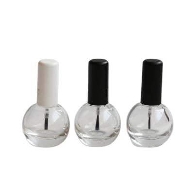 13ml classical globular transparent nail polish glass bottle