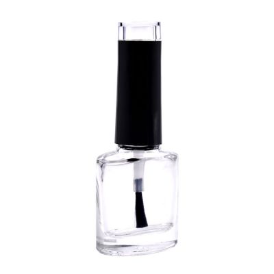 7.5ml clear oval gel nail polish glass bottle