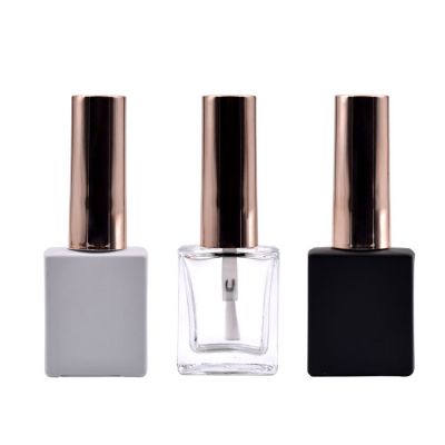 10ml flat square nail polish glass bottles 