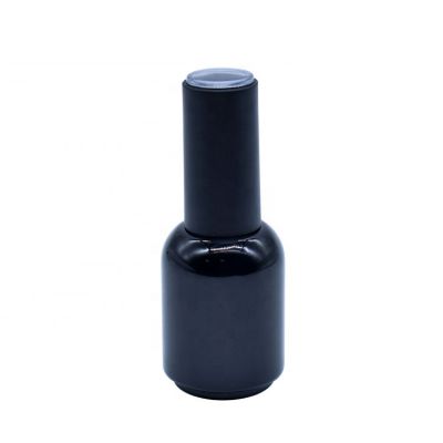 20ml shiny black glass bottles for nail polish oil use