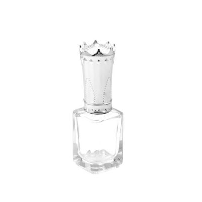 12ml square gel nail polish glass bottle with diadema shape cap for gel nail polish