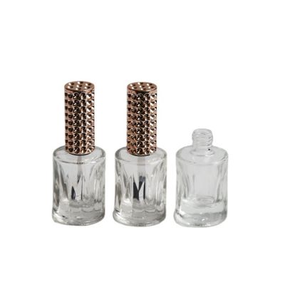 Classical style 14ml big volume transparent nail polish glass bottle