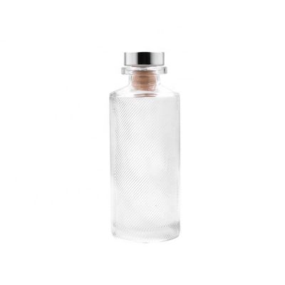 Cylindrical Diffuser Bottle Glass For Home Freshener 