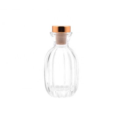 Empty Scented Reed Diffuser Glass Bottle With Natural Rattan Sticks