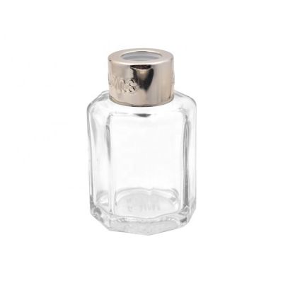 50ml Empty Diffuser Bottles Octagon Shape Reed Diffuser Glass Bottle 