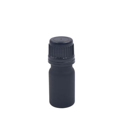 essential oil cosmetic packaging 5ml 10ml 15ml 20ml 30ml 50ml black serum bottle with black tamper proof cap