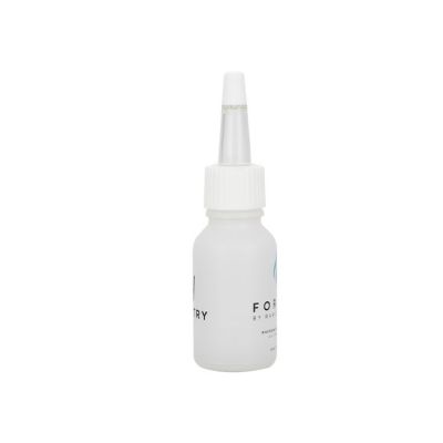 hair oil bottles 15ml 20ml 30ml 50ml frosted dropper glass bottle 1oz 2oz 4oz scalp oil applicator bottle with white dripper