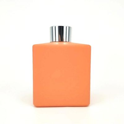 200ml painting blue square glass bottle screw aroma diffuser oil bottle