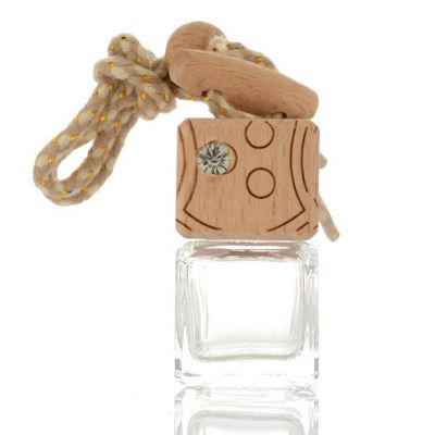 8g 8ml Hanging Car Perfume Car Pendant Accessories Bottle Empty Glass Bottle 