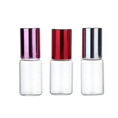 Exquisite Roll on sealing type glass roller bottle wholesale 5ml 