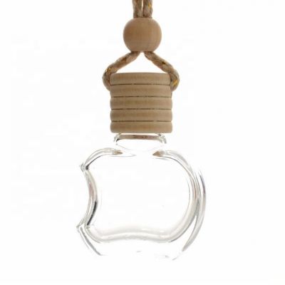 10ml Refillable Car Hang Decoration Glass Essence Oil Perfume Bottle Hang Rope Empty Bottle