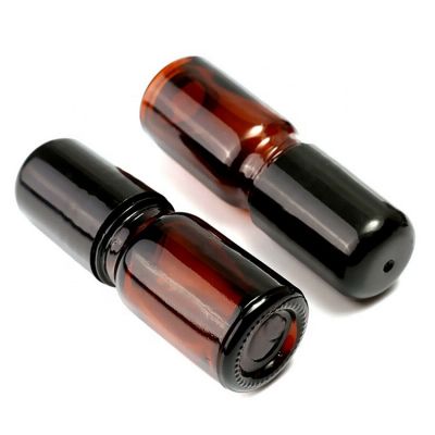 1ml 2ml 3ml 5ml 10ml Glass Roll on Bottle with Stainless Steel Roller Small Essential Oil Roller-on Sample Bottle 