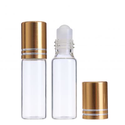 High quality 5ml 10ml perfume glass roller bottle with roller ball for essential oil
