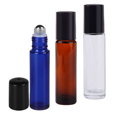 10ml Glass Essential Oil Roller Bottle Useful for Aromatherapy Perfumes And Lip Balms Glass Roll on Bottle