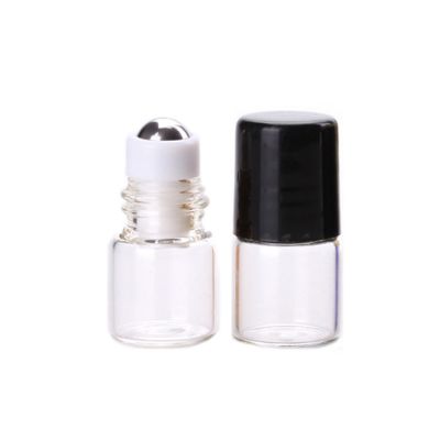 essential oil clear 1ml 2ml 3ml 5ml glass roller bottle