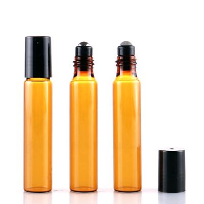 refilled empty 10ml empty perfume roll on glass roller ball massage oil bottles