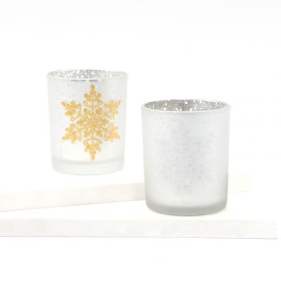 Frosted Custom Logo Candle Container White Matte Candle Jar 