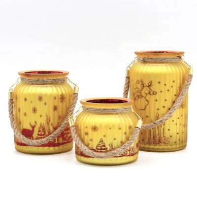 Emty Candle Jar Christmas Ieopard Candle Jar 