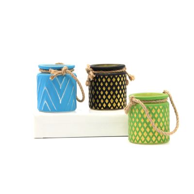 Unique Frosted Candle Holder Set for Promotional Gift