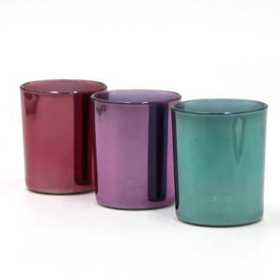 Metallic Customized Candle Container Candle jar Tumbler For Christmas Decoration