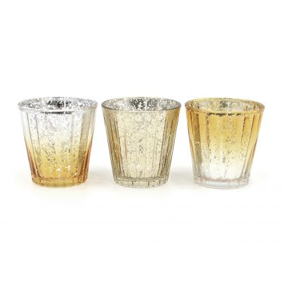 Hot Sale Gold Tealight Candle Cup Holder For Table Decoration