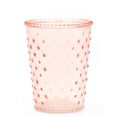 Set of 3 Pink Glass Candle Holder Wedding Decoration Candle Holder