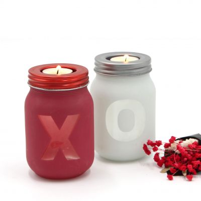 Beautiful Lamp Candle Holder Outdoor Glass Jar Candle Holder